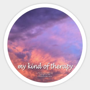 My Kind Of Therapy 02 ROUND Sticker